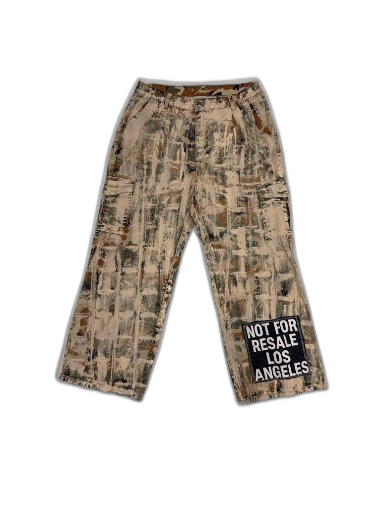RECONSTRUCTED 001_26_01 — Bleached Camo Cargo Pants