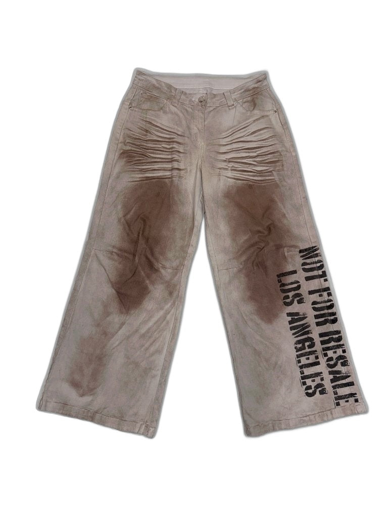 RECONSTRUCTED 001_26_03 — Smoke-Dyed Wide-Leg Pants
