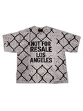 RECONSTRUCTED UNIT 001_26_16 — White Chain-Link Fence All-Over Print NFR Tee