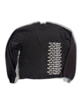 RECONSTRUCTED UNIT 001_26_19 — Black NFR Long Sleeve, Back Text Column & Sleeve Print