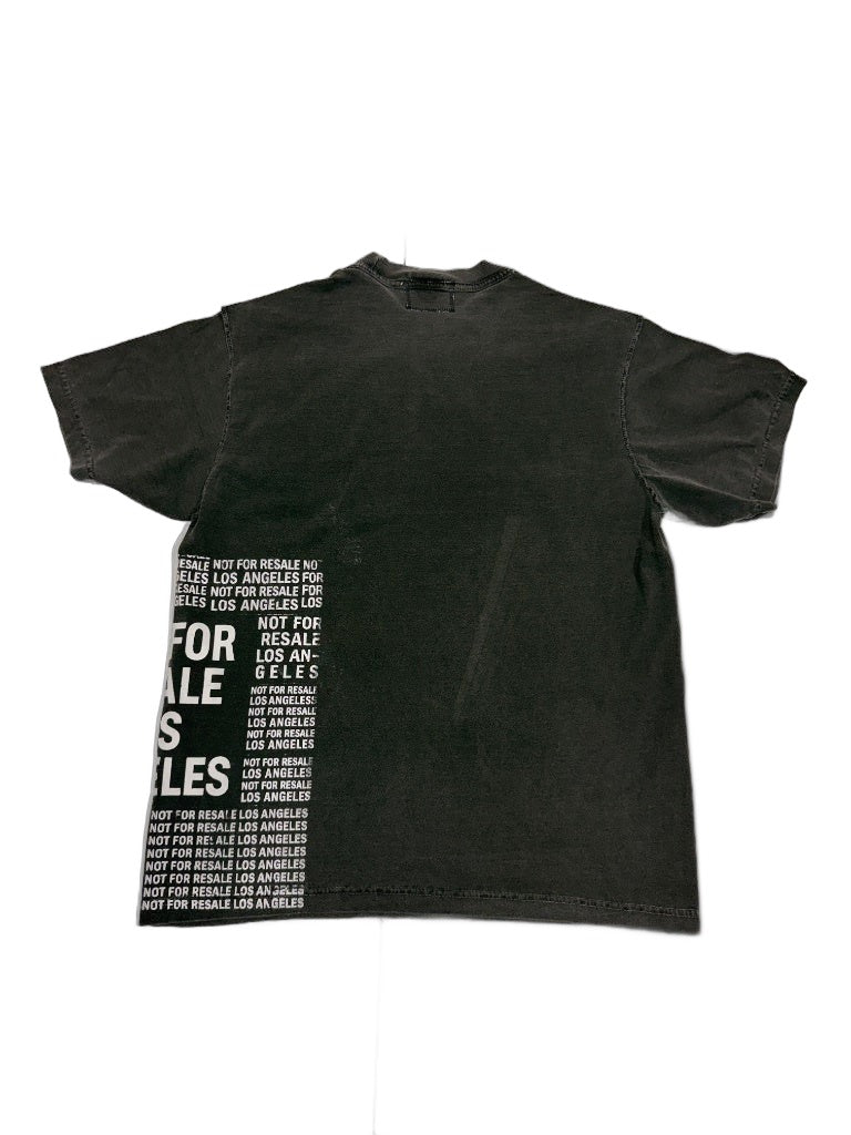 RECONSTRUCTED 001_26_30 — Charcoal All-Over NFR Text Tee, Mixed Patch Panel & Block Print