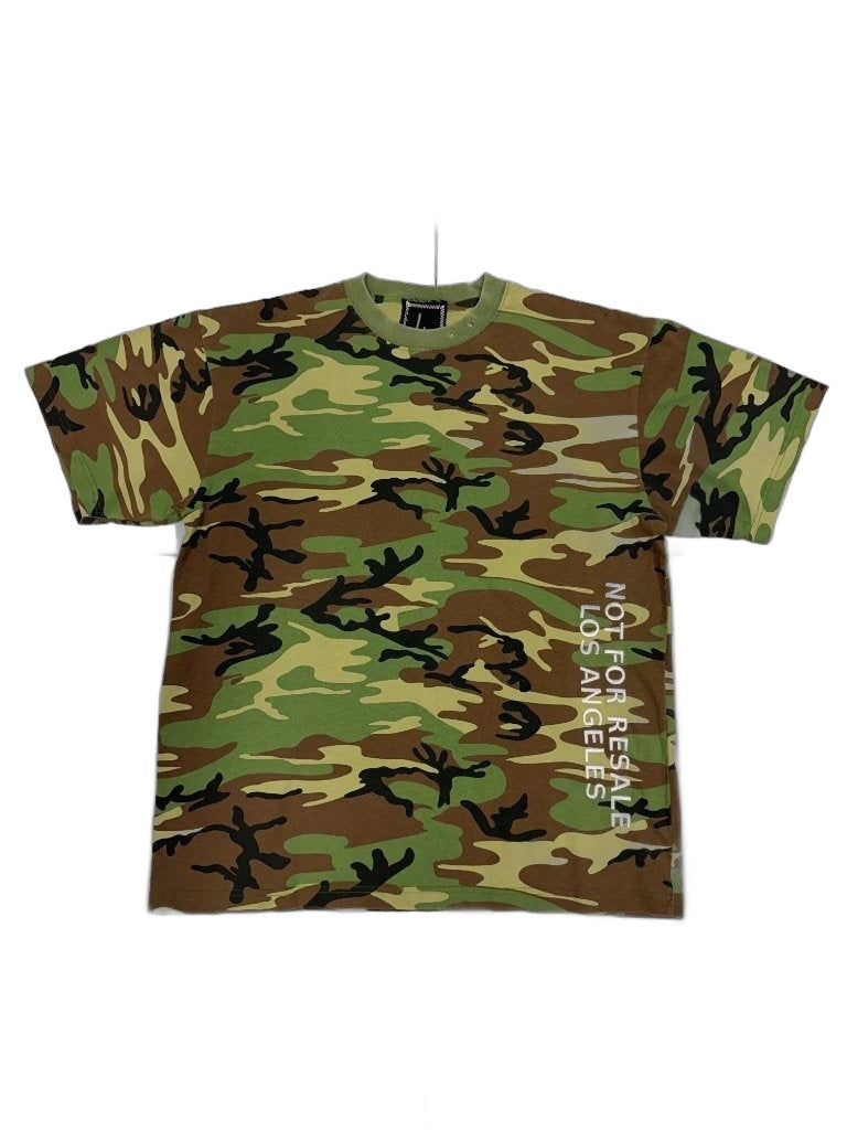 RECONSTRUCTED 001_26_45 — Woodland Camo Tee, NFR Vertical Hem Print & Woven Label